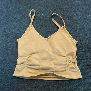 Free People Movement Good Karma Ruched Crop Top